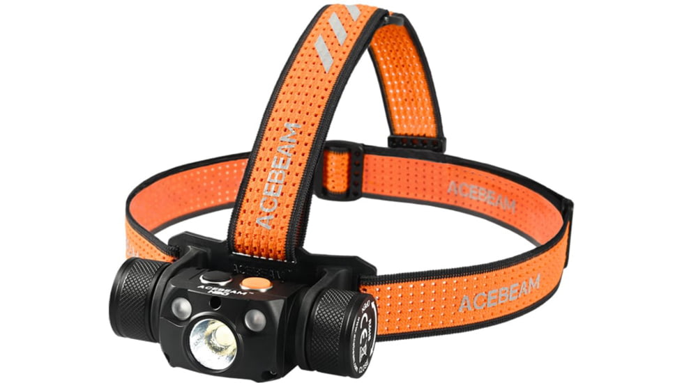 Acebeam H30 1 x 21700 CREE XHP70.2 LED Rechargeable Headlamp, 4000 Lumens, Cool White/ Green/ Red, Black, H30 R+G -CW
