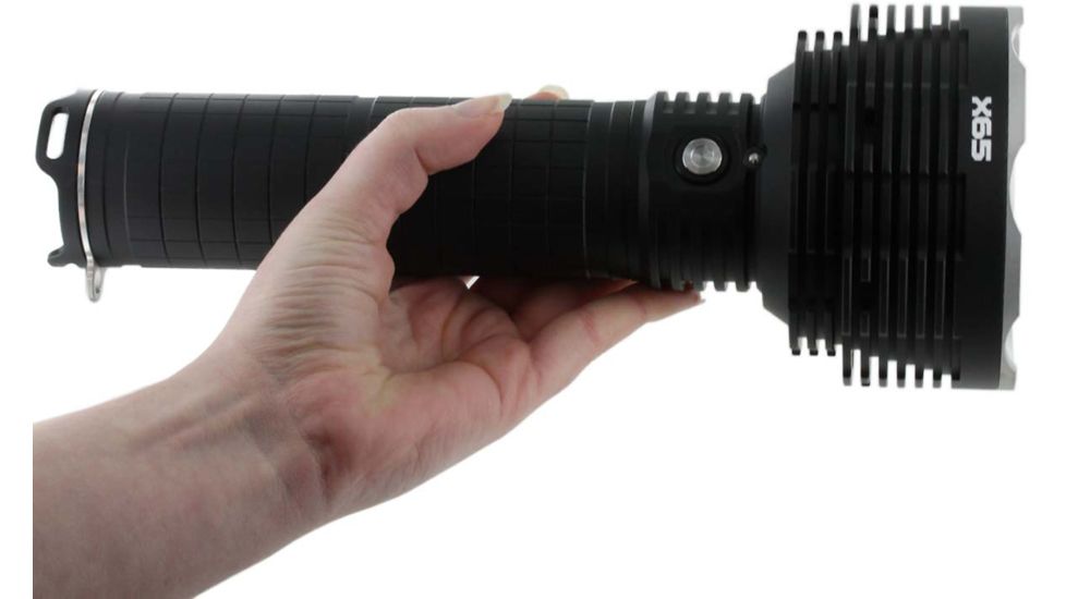 Acebeam X65 1 x Built-In Battery Pack 5 x CREE XHP35 LED Flashlight, 12000 Lumens, Black, X65