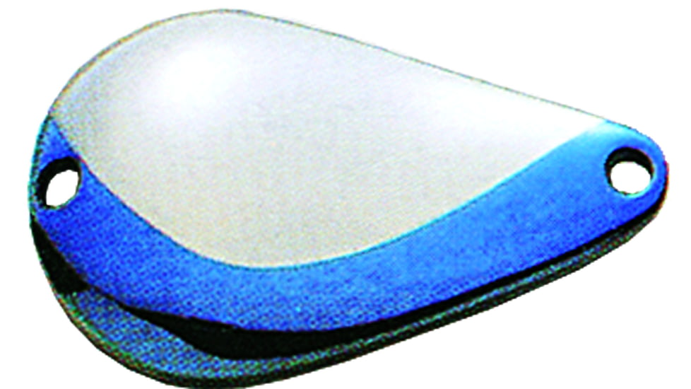 Acme K.O. Wobbler Spoon 2in, 3/4oz, Nickel &amp; Neon Blue, S680/NNB