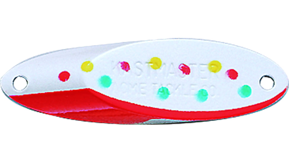 Acme Kastmaster Spoon, 1 3/4in, 1/4oz, Candy &amp; Pearl Red, SW10/CDY