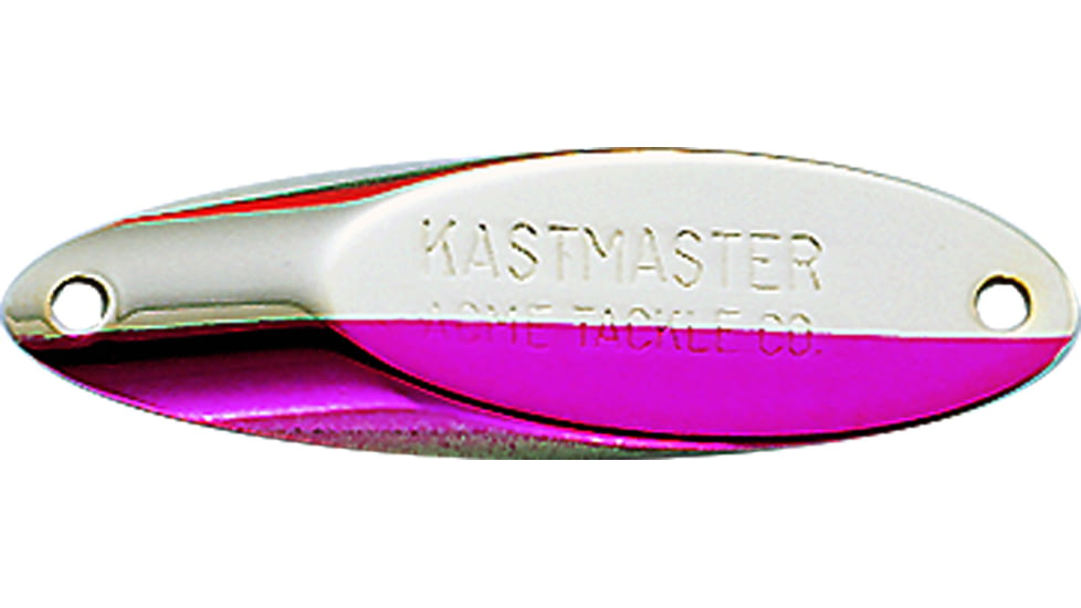 Acme Kastmaster Spoon, 1 3/4in, 1/4oz, Gold &amp; Neon Red, SW10/GNR