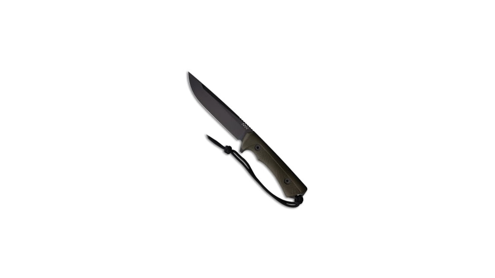Acta Non Verba Knives Acta Non Verba Knives P300 Fixed Blade Knife Olive Polymer 5.1" Black, Green, Sleipner, adult, BHQ-190899