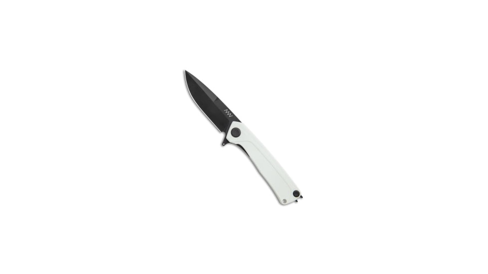 Acta Non Verba Knives Acta Non Verba Knives Z100 Liner Lock Knife White G-10 3.5" Black DLC, White, Bohler N690, adult, BHQ-119601