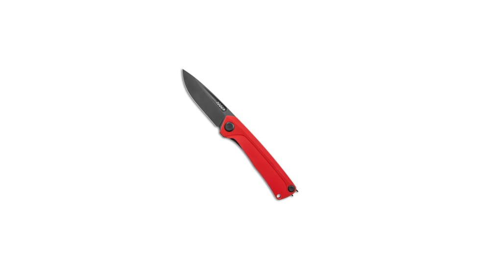 Acta Non Verba Knives Acta Non Verba Knives Z200 Liner Lock Knife Red G-10 3.5" Black DLC, Red, Sleipner, adult, BHQ-119684