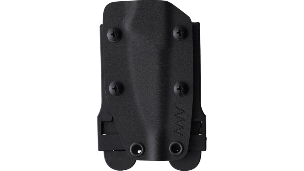 Acta Non Verba Knives P100 Fixed Blade Knife, 3in Black Cerakote Sleipner Tool Steel Blade, Black Cord Wrapped Handle, Kydex Sheath, ANVP100-037