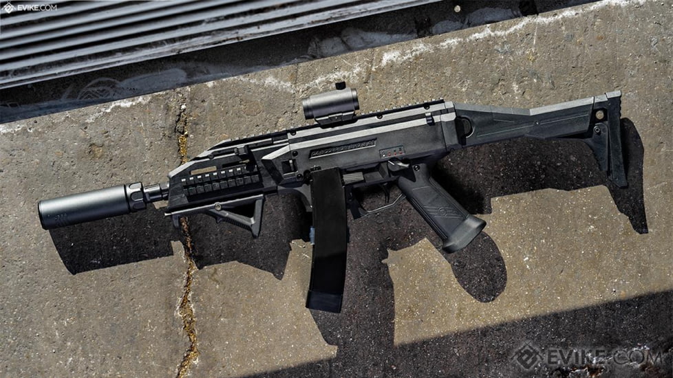 Action Sport Games CZ Scorpion EVO 3 - A1 Airsoft AEG Rifle, Black, 50091