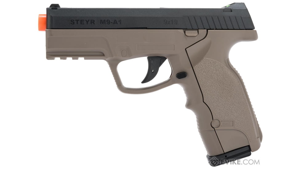 Action Sport Games Evike.com Exclusive ASG Steyr M9A1 Non-Blowback Pistol, Special Edition, Dark Earth, 50142