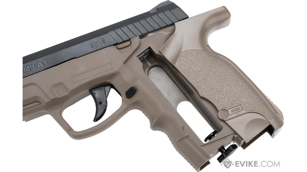 Action Sport Games Evike.com Exclusive ASG Steyr M9A1 Non-Blowback Pistol, Special Edition, Dark Earth, 50142