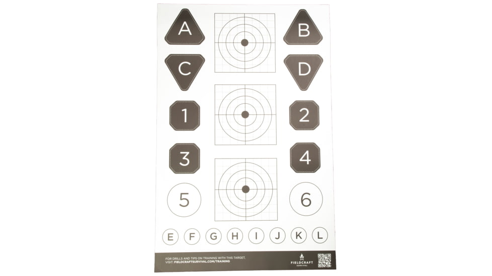 Action Target Fieldcraft Survival Double Sided Training Target, 100 Pack, 23in x 35in, FLDC-P-100