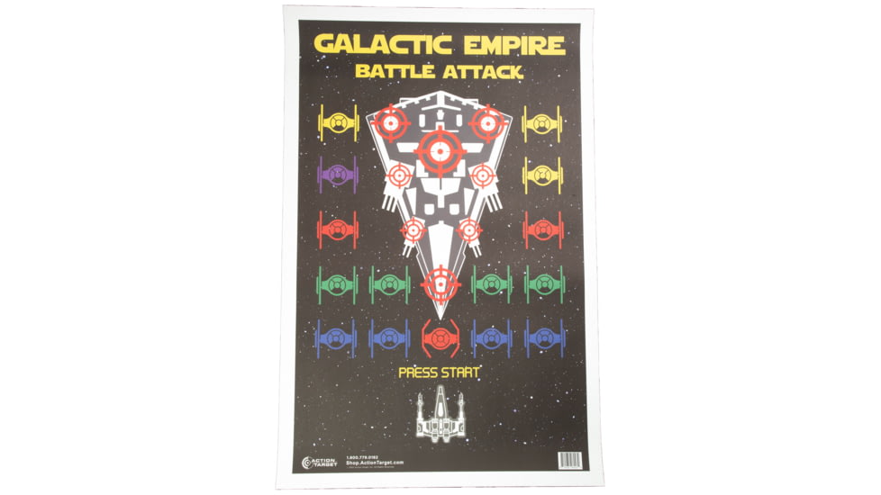 Action Target Galactic Empire Battle Attack Tagret, 100 Pack, 23in x 35in, GS-GBSA-100