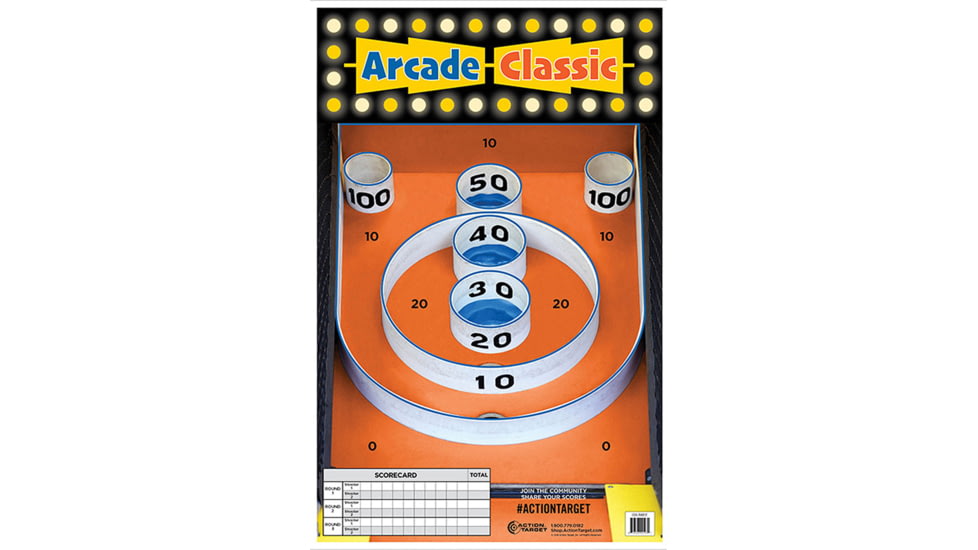 Action Target GS-SKEE-1000 Action Skee-Ball Hanging Paper 23 X 35 Arcade G