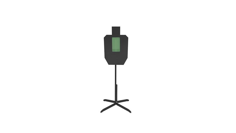 Action Target IPSC A-Zone w/ 3 ft Stand, Black/Green AT-207-3-0