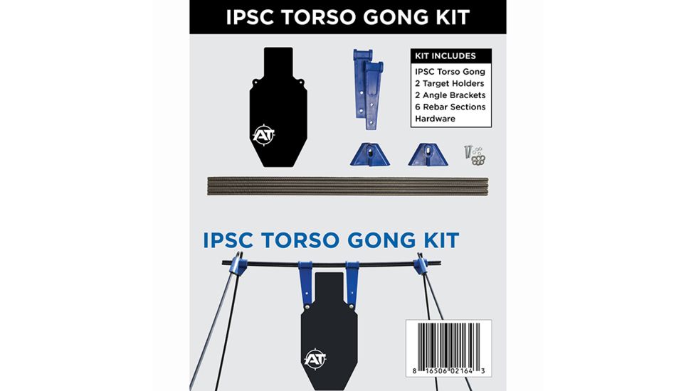 Action Target IPSC Torso Gong Target Kit, Black AT-135