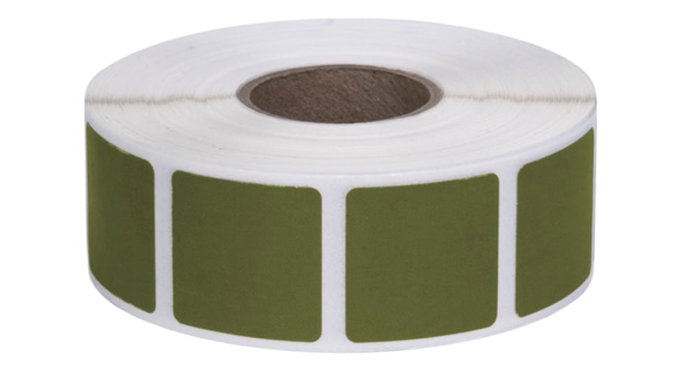 Action Target PAST/DKGR Square Target Pasters 7/8 1000 Per Box Military Gr