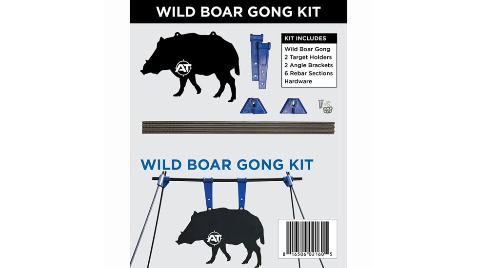 Action Target PT Boar Gong Target Kit, Black AT-131