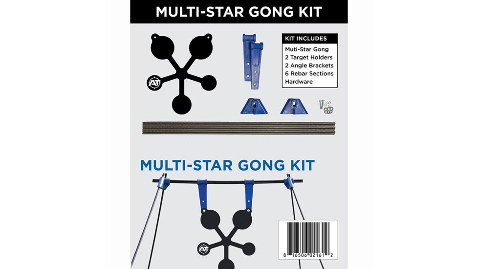 Action Target PT Multi Star Gong Target Kit, Black AT-132