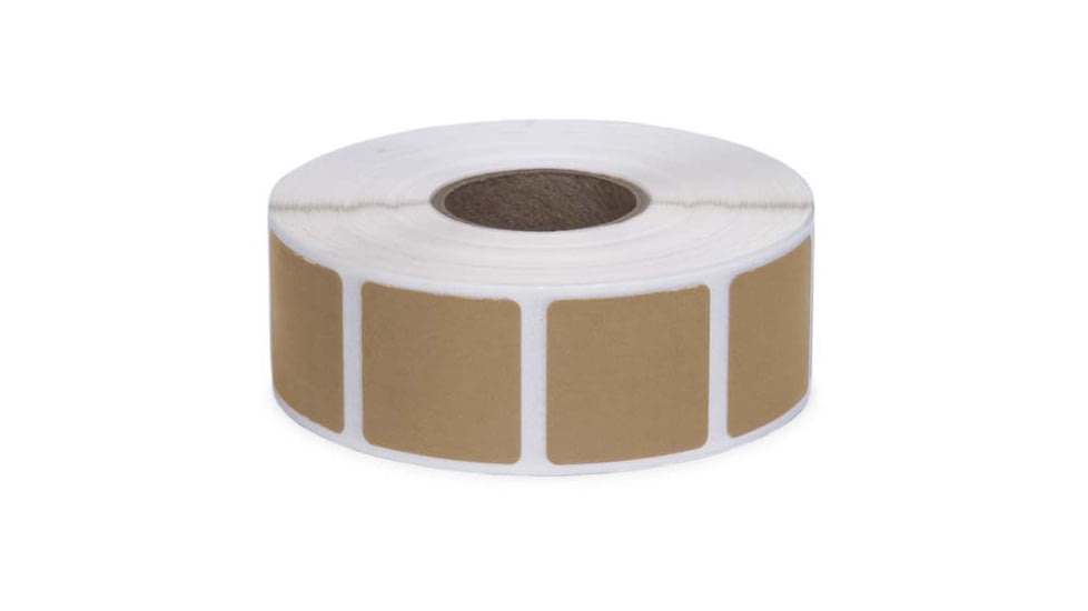 Action Target Self-Adhesive Target Pasters 3/4 Inch Square 1,000 Per Roll, Brown, PAST/BR