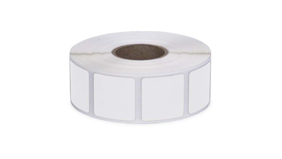 Action Target Self-Adhesive Target Pasters 3/4 Inch Square, 1,000 Per Roll, White, PAST/WI