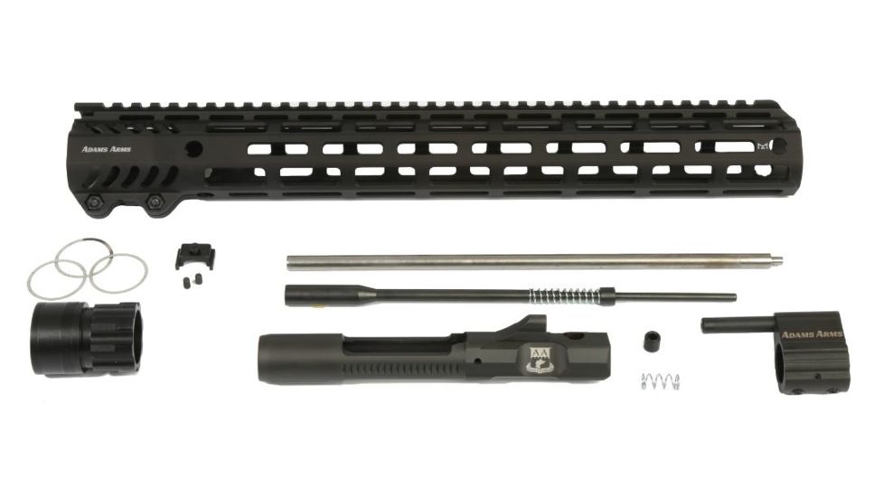 Adams Arms P-Series Carbine Kit w/15.5in M-LOK Rail,Black, Black, FGAA-03306