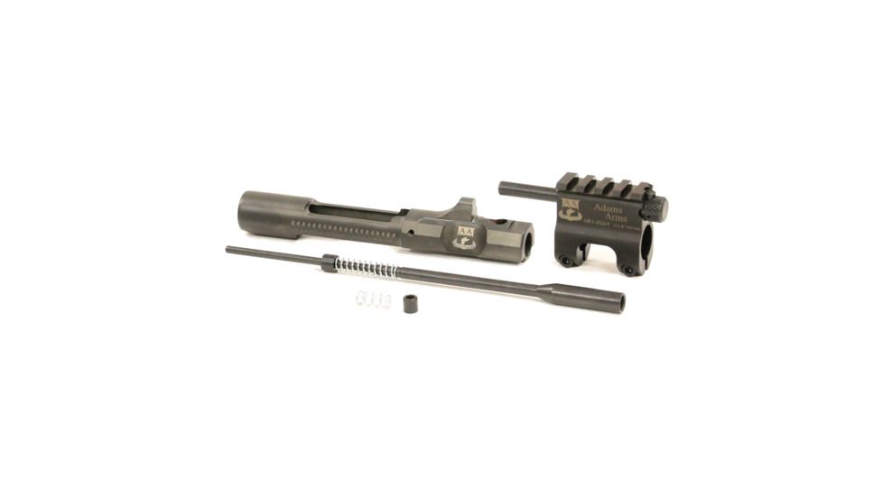 Adams Arms Piston Kit, Standard Left-Handed Bolt Carrier, Picatinny Gas Block, Carbine Length, Black FGAA-03200