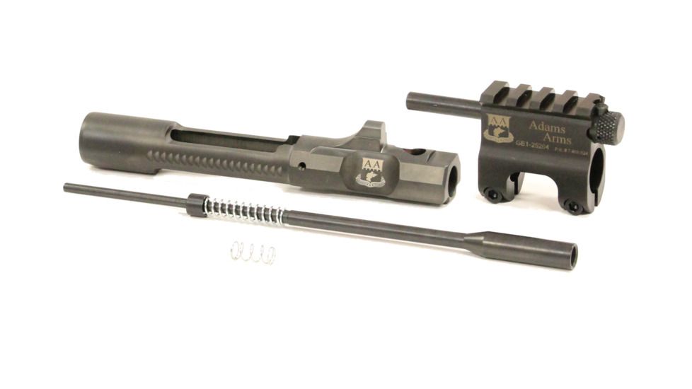 USED Adams Arms Piston Kit, Standard Picatinny Block, Pistol Length, Standard BCG/.750 Gas Block/Drive Rod, Black, FGAA-03104, EDEMO2, Condition Fair, Missing Item