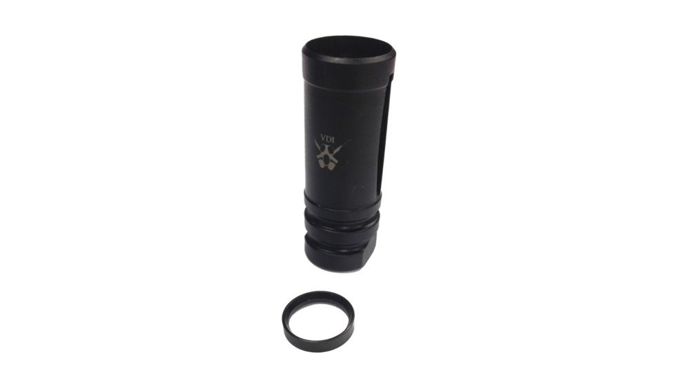 Adams Arms VDI Manimal Extended A2 Flash Hider, Used for Barrels Needing Pinned/Welded Muzzle Devices, Black FGAV-10082