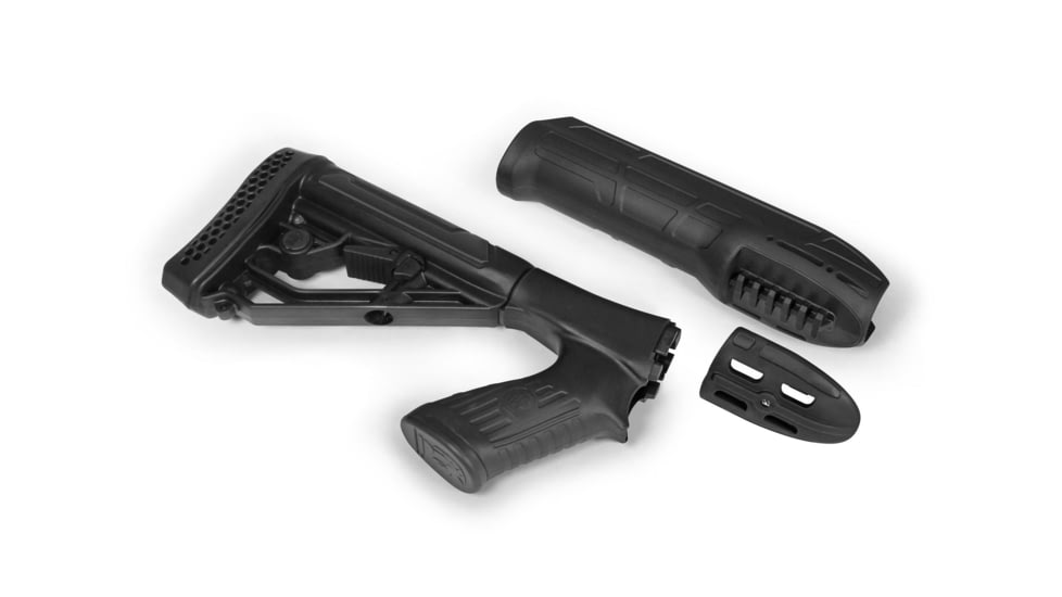 Adaptive Tactical EX Performance Less Lethal Polymer Forend &amp; Adjustable Shotgun Stock for Remington/Mossberg
