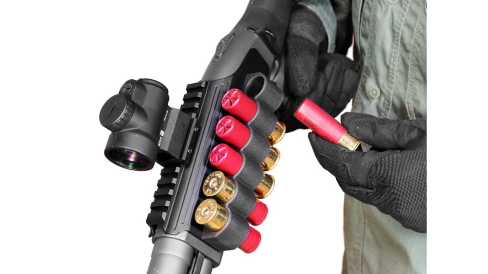 EDEMO Adaptive Tactical Saddle Mount Shell Carrier - Mossberg 500/590/930, 12Ga, Black, AT-06100-M, EDEMO2