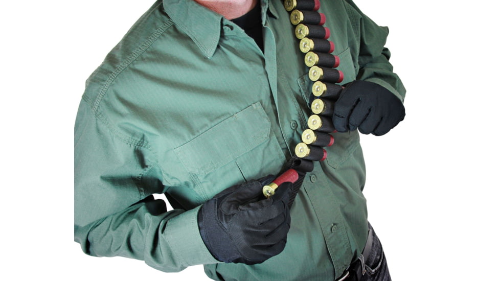 Adaptive Tactical Shotgun Bandolier, 45 Rounds, Black, AT-06401