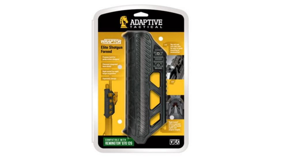 EDEMO Adaptive Tactical Wraptor Forend for Remington Shotguns, Black, AT-02016, EDEMO1