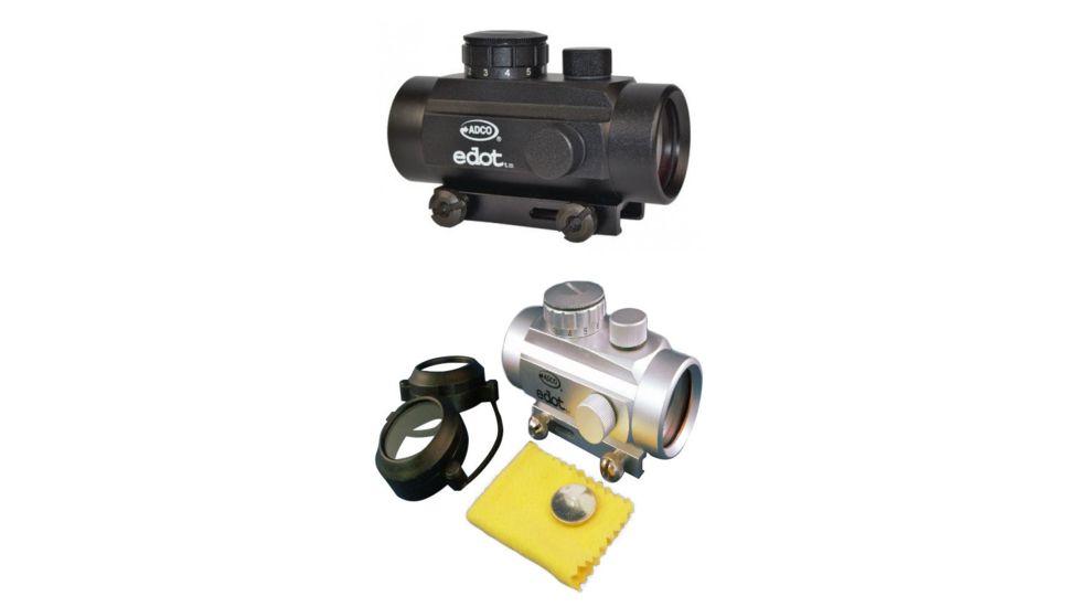 ADCO Red Dot Sight E-Dot 30mm, Black, Nickel