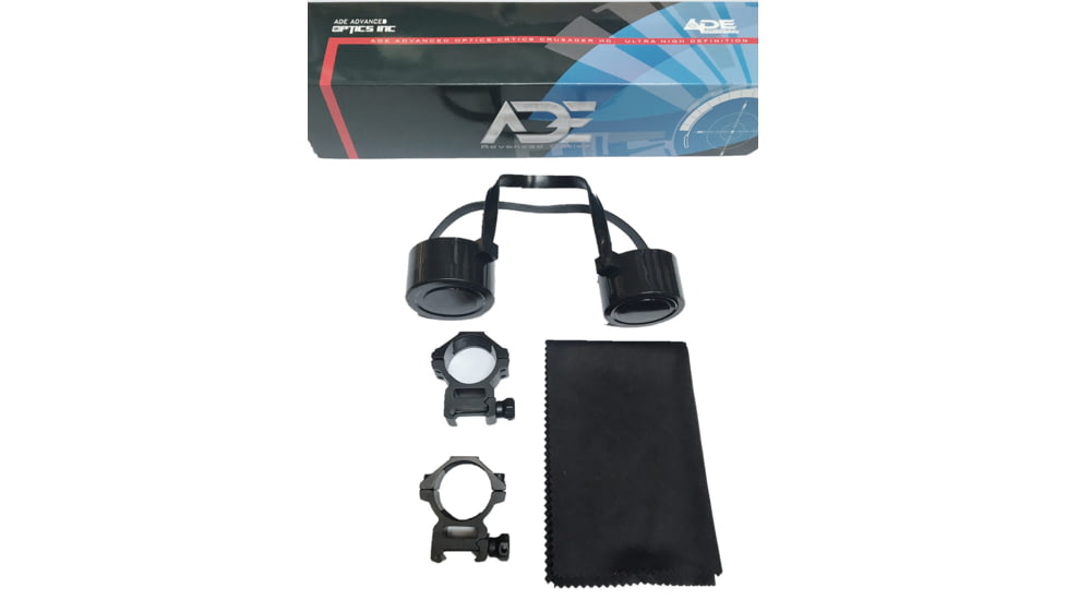 ADE Advanced Optics 3-12x40mm Rifle Scope, 30mm Tube, Second Focal Plane (SFP), Crosshair Reticle, Matte, Titanium, Titanium3-12X40