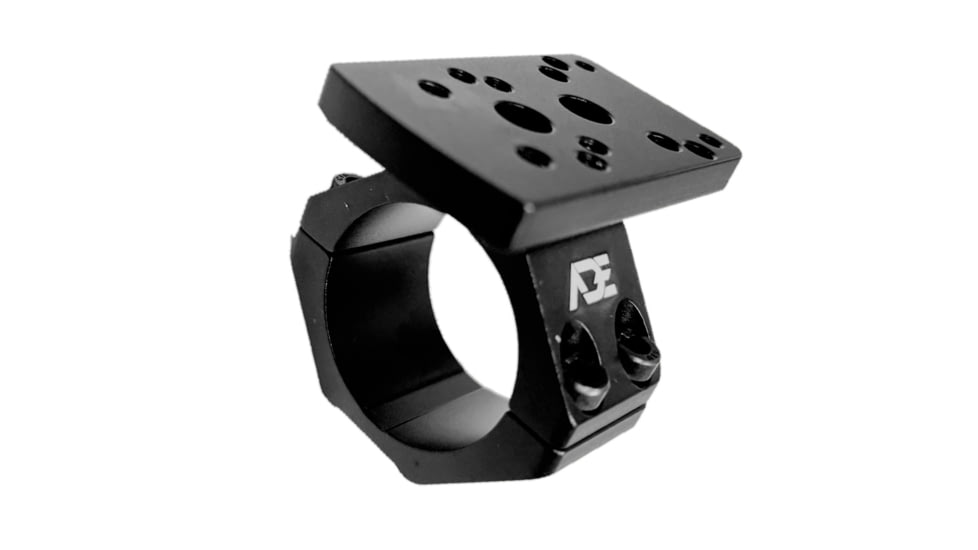 ADE Advanced Optics 30mm/1in Piggyback Universal Fit Red Dot Riflescope Ring, Black, HM9
