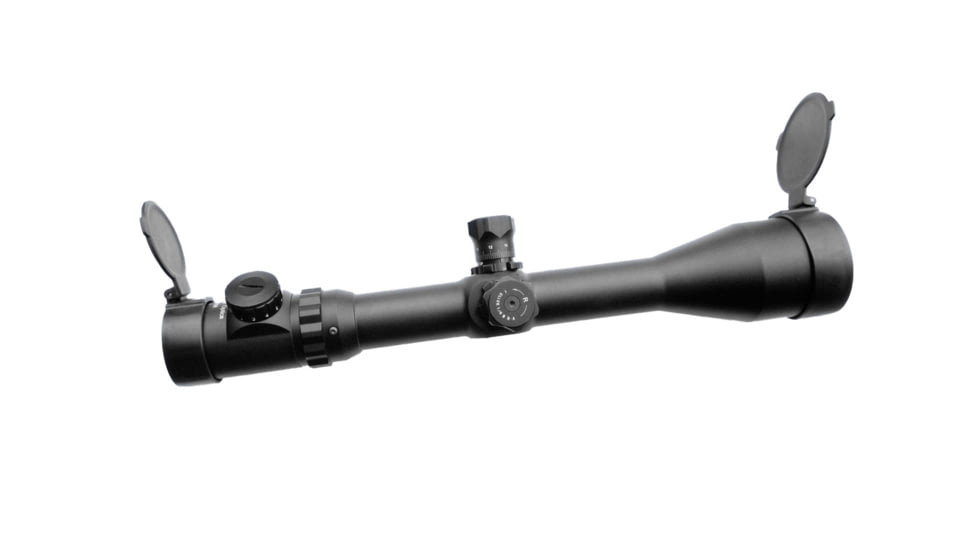 ADE Advanced Optics 6-25x56mm Long Range Rifle Scope w/ Illuminated Reticle, 35mm Tube, Glass Etched Mildot Bar Reticle, Matte, Black, 6-25X56SFIR