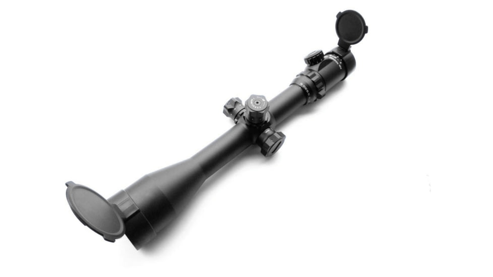 ADE Advanced Optics 6-25x56mm Long Range Rifle Scope w/ Illuminated Reticle, 35mm Tube, Glass Etched Mildot Bar Reticle, Matte, Black, 6-25X56SFIR