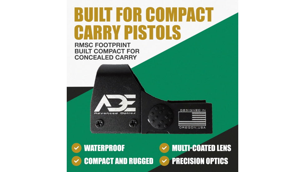 ADE Advanced Optics RD3-009 1x Reflex Red Dot Sight