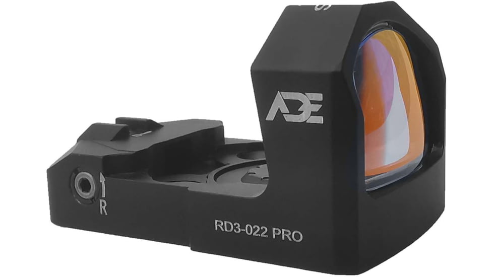 ADE Advanced Optics RD3-022 Pro Artemis Red Dot Sight With Multi-6-Reticle System, Multi-6 Reticle, CR1632, Black, RD3-022 Pro