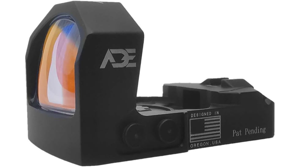 ADE Advanced Optics RD3-022 Pro Artemis Red Dot Sight With Multi-6-Reticle System, Multi-6 Reticle, CR1632, Black, RD3-022 Pro