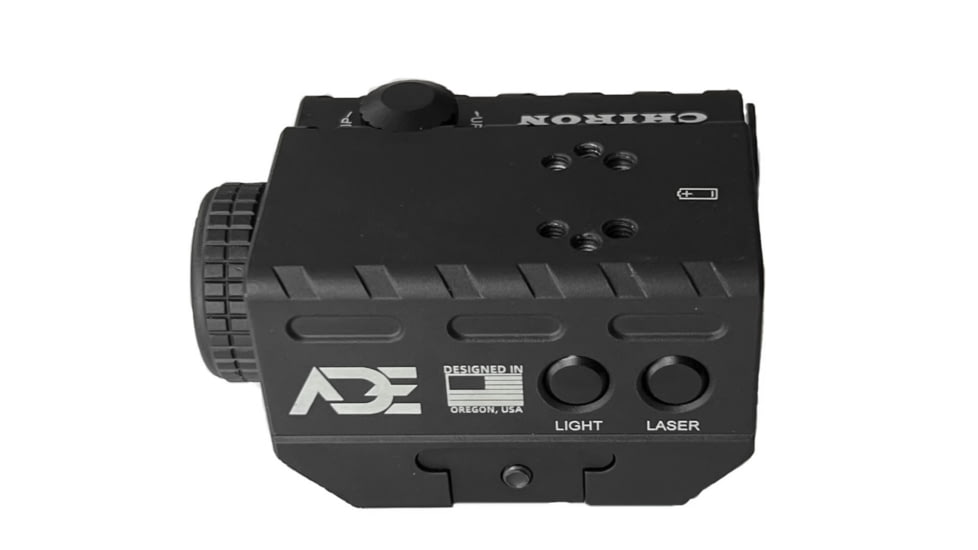 ADE Advanced Optics CHIRON Mini Green Laser/Flashlight Sight, Trijcon RMR, Holosun 407k/507K, Vortex Venom, Burris Fastfire, Black, LS012G
