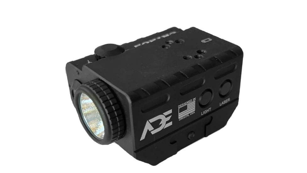 ADE Advanced Optics CHIRON Mini Green Laser/Flashlight Sight, Trijcon RMR, Holosun 407k/507K, Vortex Venom, Burris Fastfire, Black, LS012G
