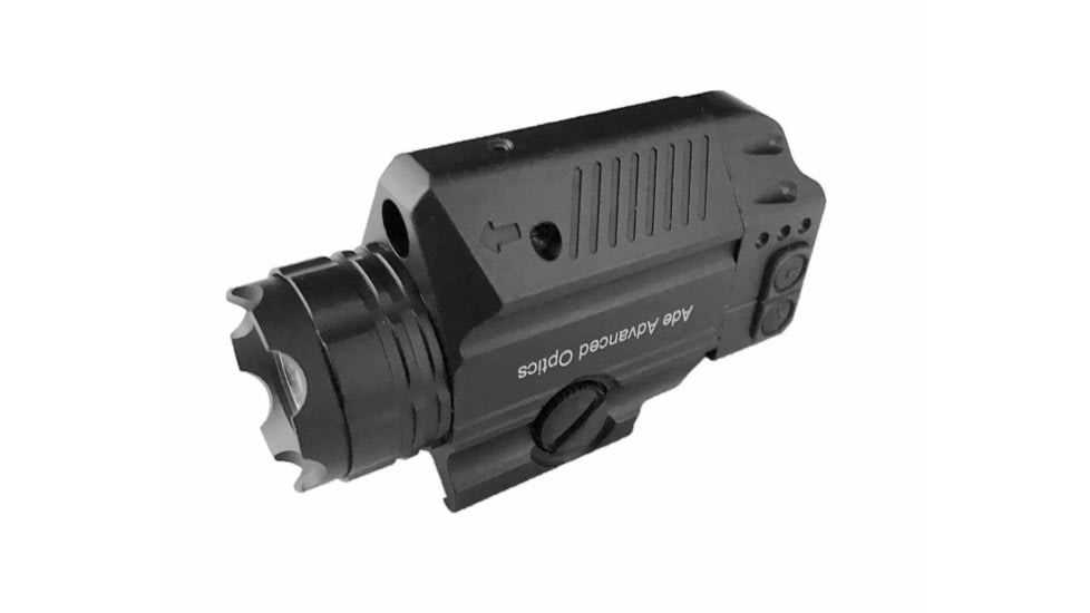 ADE Advanced Optics Crusader Series Compact Green Laser Strobe Flashlight Sight, Black, HG62