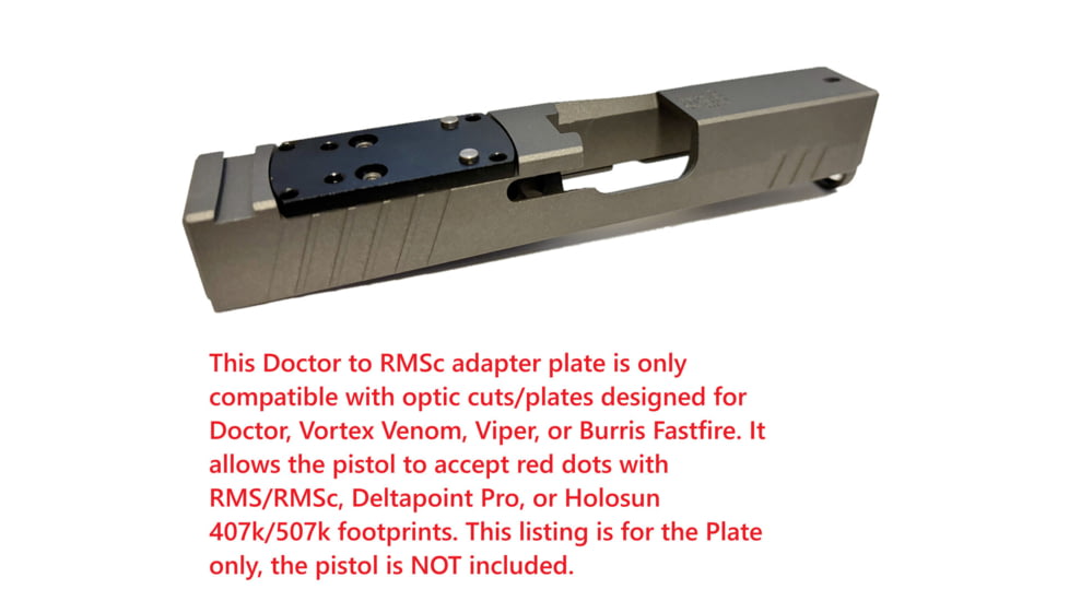 ADE Advanced Optics Doctor to RMSc Converter Adapter Plate, Black, HM15