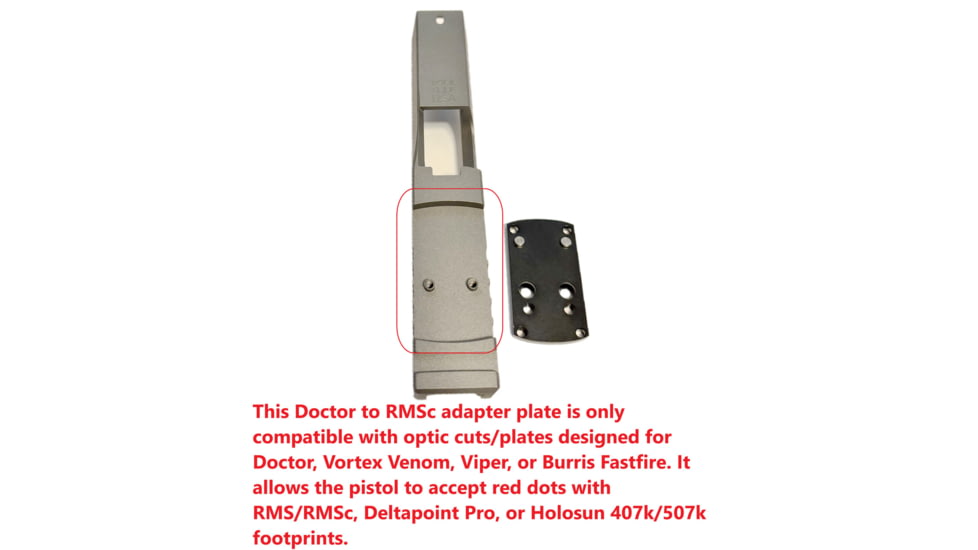 ADE Advanced Optics Doctor to RMSc Converter Adapter Plate, Black, HM15