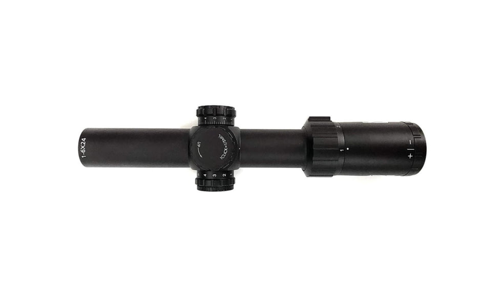 ADE Advanced Optics Gen2 1-6x24mm Rifle Scope, 30mm, Illuminated Mil Dash Reticle, Black, Gen2 1-6x24
