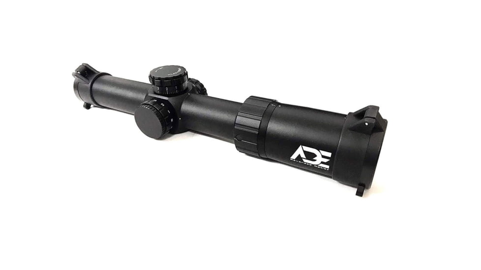 ADE Advanced Optics Gen2 1-6x24mm Rifle Scope, 30mm, Illuminated Mil Dash Reticle, Black, Gen2 1-6x24
