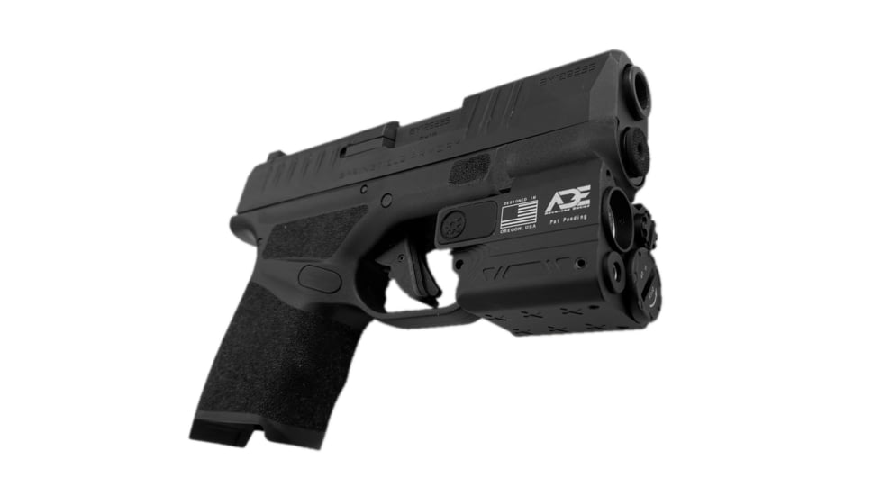 ADE Advanced Optics HG54G Plus 2 Full Metal Green Laser/Flashlight Sight, Springfield Hellcat OSP/PRO/Micro-Compact 9MM Pistol, Black, HG54 PLUS