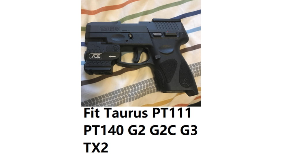 ADE Advanced Optics HG55-2 Green Laser Flashlight Sight, SW SD9VE, Ruger Security 9, HK P2000sk, Canik tp9sf, Springfield XD, Black, HG55