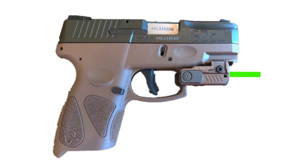 ADE Advanced Optics Mini Green Laser Sight, Glock/Ruger Security 9/HK P2000/Springfield XD/Taurus G2c/Canik/Sig Sauer P320/P365/P226, FDE, HG54 FDE