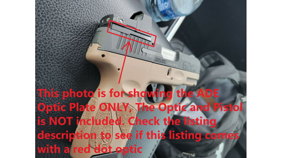 ADE Advanced Optics Optic Mount Plate, Taurus PT111 G2, Millennium G2, G2, G3 and TX22 to fit on Vortex Venom, burris fastfire, meopta, eotech mrds, docter, Insight Red Dot Reflex Sight, Black, Taurus G2 Plate