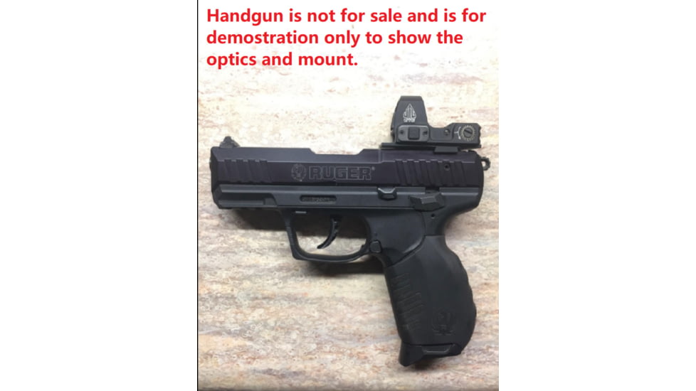 ADE Advanced Optics Optic Mount Plate, Ruger SR9, SR9c, SR40, SR40c, and SR45 Pistols, Black, Ruger SR9 Plate